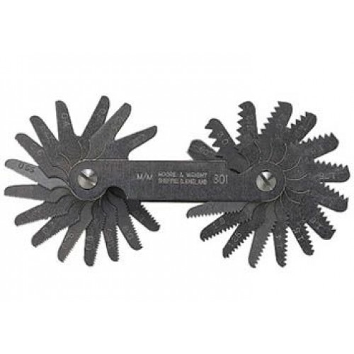 0.35-6.0mm Dưỡng đo ren 22 lá Moore and Wright MW809