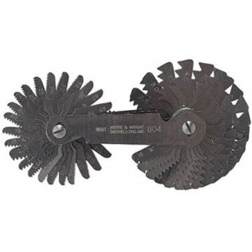 0.4-7.0mm Dưỡng đo ren 49 lá Moore and Wright MW804