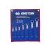 10-19mm bộ cờ lê vòng miệng 7 cái hệ mét Kingtony 12207MR