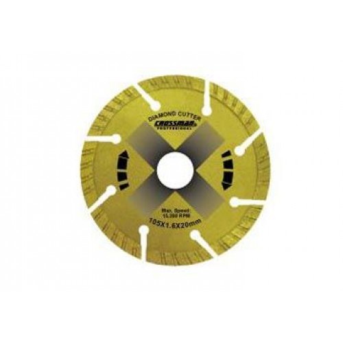 105 mm Lưỡi cắt gạch khô ướt Crossman 55-410