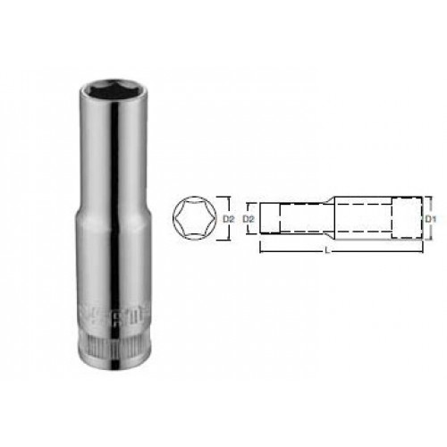 10mm Đầu tuýp 6 góc dài 3/8
