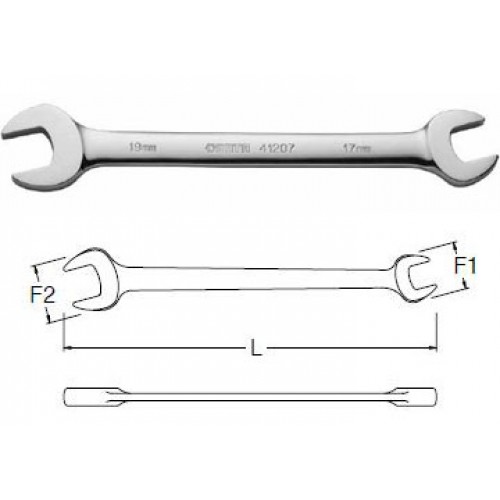 10x11mm Cờ lê 2 vòng miệng mở Sata 41-302 (41302)