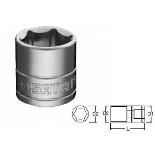 12mm Đầu tuýp 6 góc 3/8