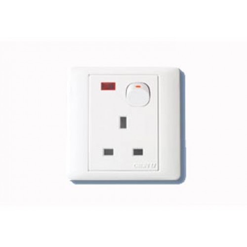 13A Ổ cắm công tắc 3 chấu có đèn báo CP04 1E 138C