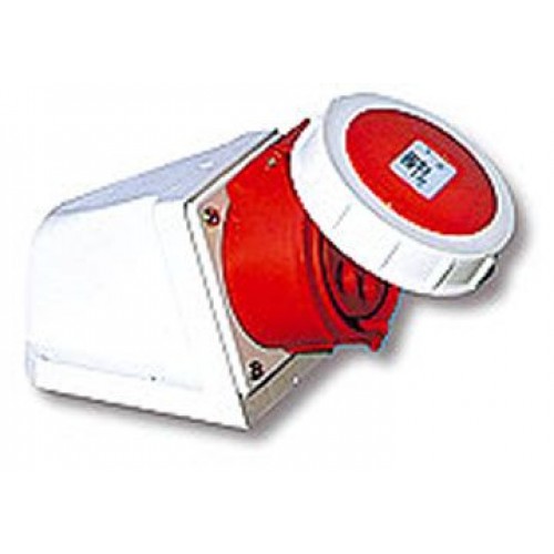 16A-4P-400V-6H-IP67 Ổ cắm nổi loại không kín nước