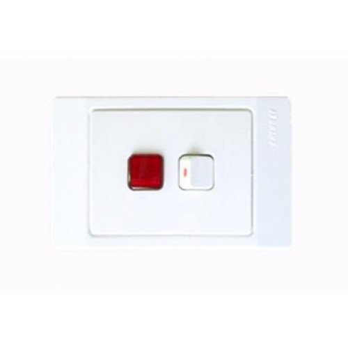 16A Mặt có 1 công tắc 1 chiều & đèn báo neon