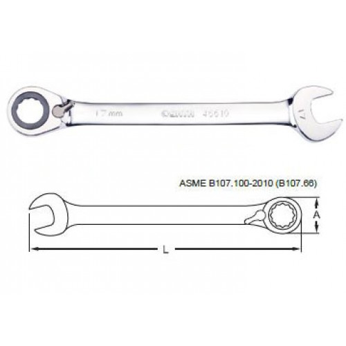 22mm Cờ lê vòng miệng 2 chiều Sata 46-614 (46614)