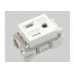 250V-10A Ổ cắm đơn có dây nối đất