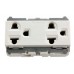 250V-16A Ổ cắm đôi có dây nối đất