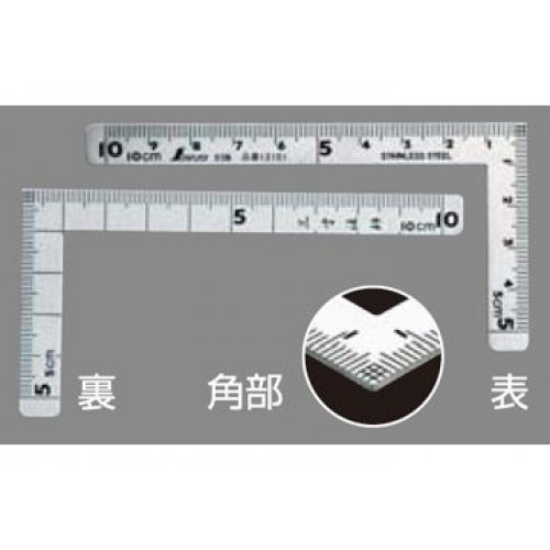 33x100mm Thước ê ke vuông Shinwa 12102