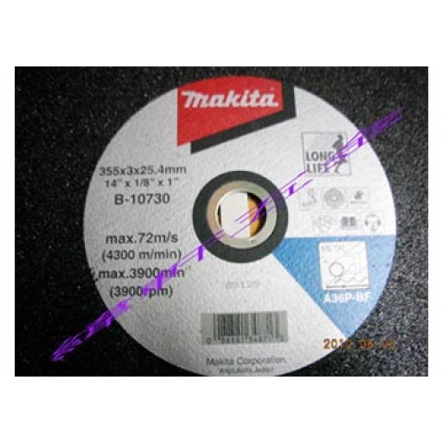 355 x 3 x 25.4mm Đá cắt sắt Makita B-10730