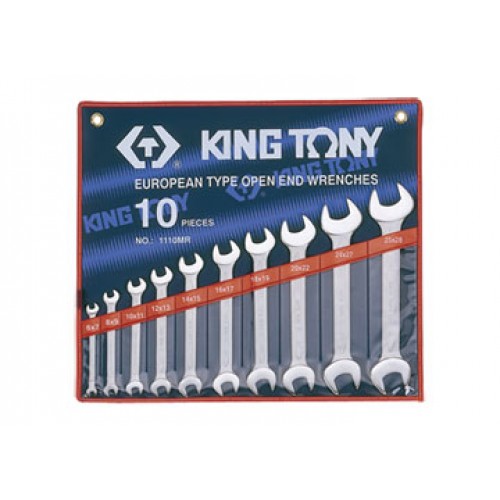 6-28mm bộ hai đầu miệng 10 cái hệ mét Kingtony 1110MR