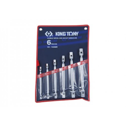 8-19mm bộ cần lắc léo 6 cái hệ mét Kingtony 1A06MR