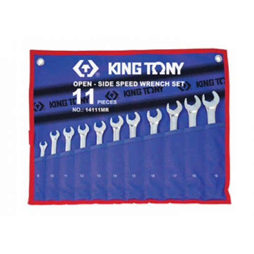 8-19mm bộ cờ lê vòng miệng 11 cái hệ mét Kingtony 14111MR
