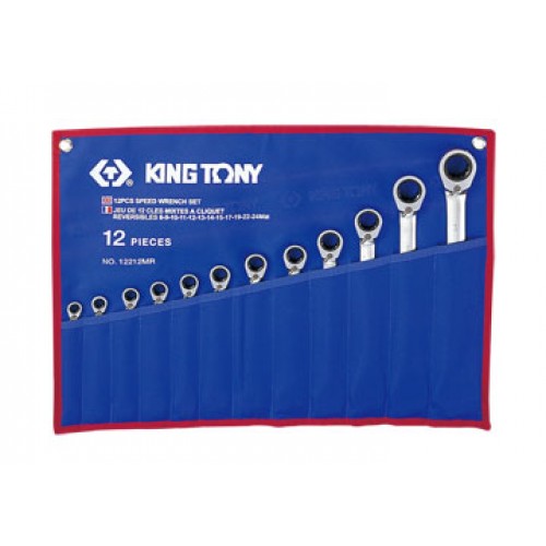 8-24mm cờ lê vòng miệng 12 cái hệ mét Kingtony 12212MR