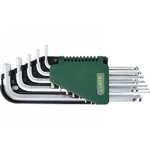 Bộ lục giác đầu bi dài 9 chi tiết Sata 09-105 (09105)