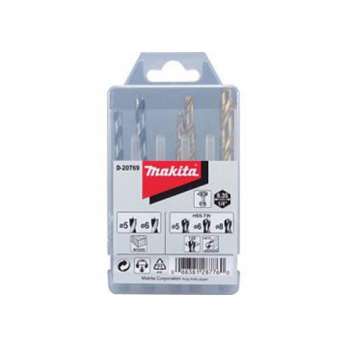 Bộ mũi khoan gỗ và sắt 5 mũi Makita D-30106