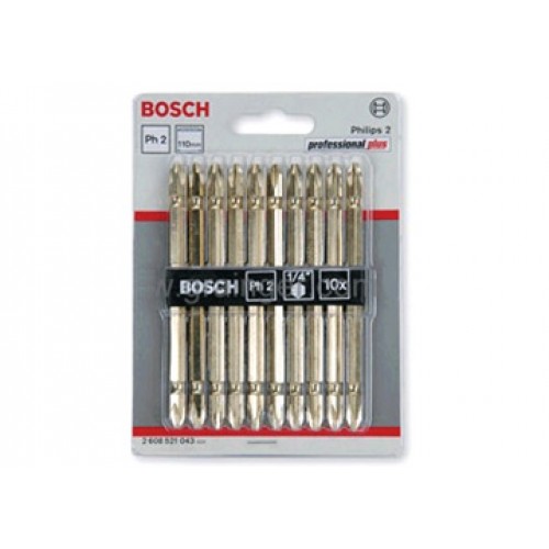 Bộ mũi vặn vít 10 cây Bosch 2608521043