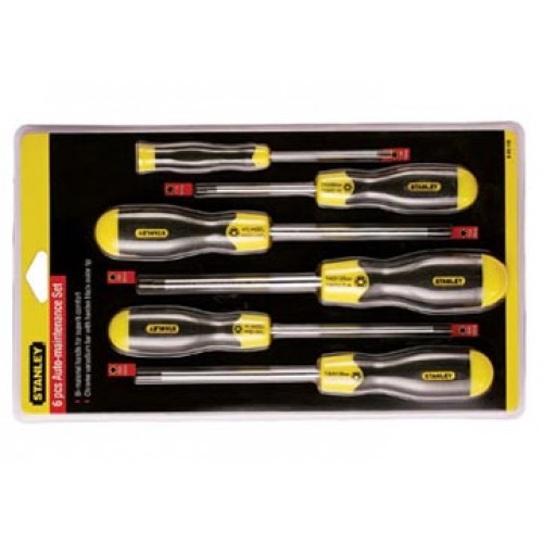 Bộ tô vít đầu hoa thị 6 cái Stanley 65-156