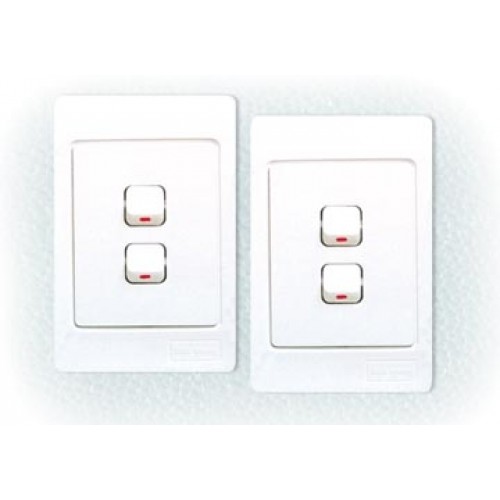 Mặt có 2 công tắc 1 chiều