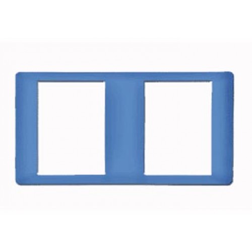 Mặt viền đôi màu xanh da trời (vuông) B2S/BC