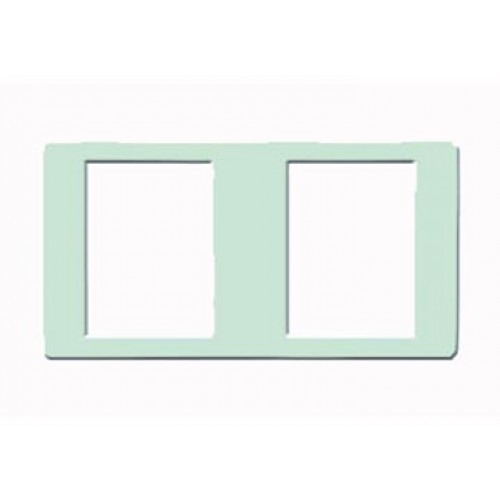 Mặt viền đôi màu xanh lá non (vuông) B2S/AQ