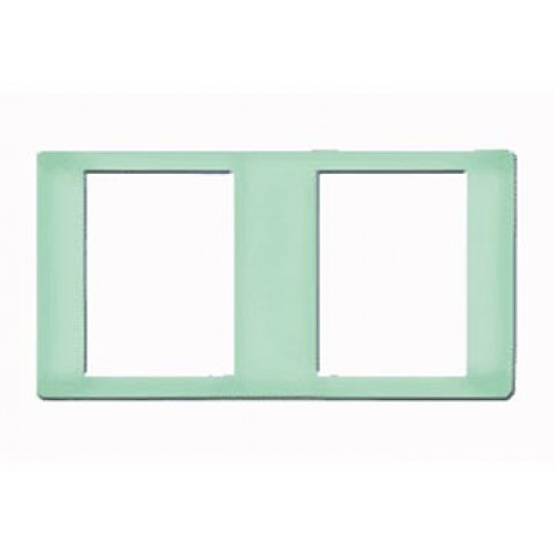 Mặt viền đôi màu xanh ngọc bích (vuông) B2S/SR