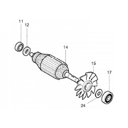 Rotor máy cắt gạch 4100NH Makita 516218-8