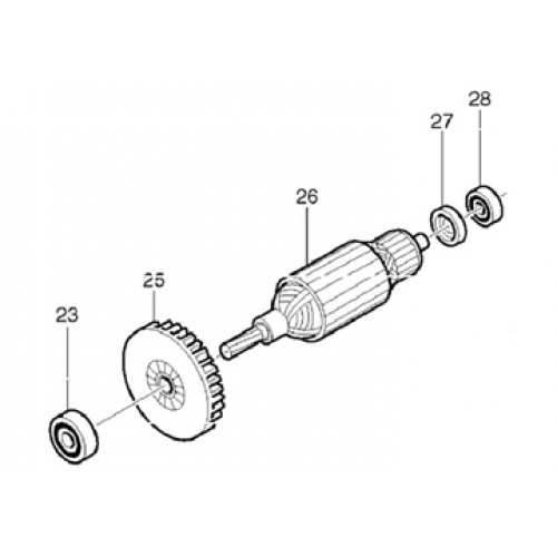 Rotor máy cưa đĩa 5806B Makita 516273-0