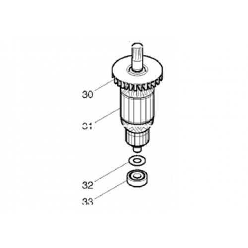 Rotor máy đục HM1306 Makita 517773-3