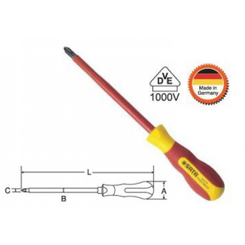 #0 Vít bake cách điện 1000V Sata 61-211 (61211)